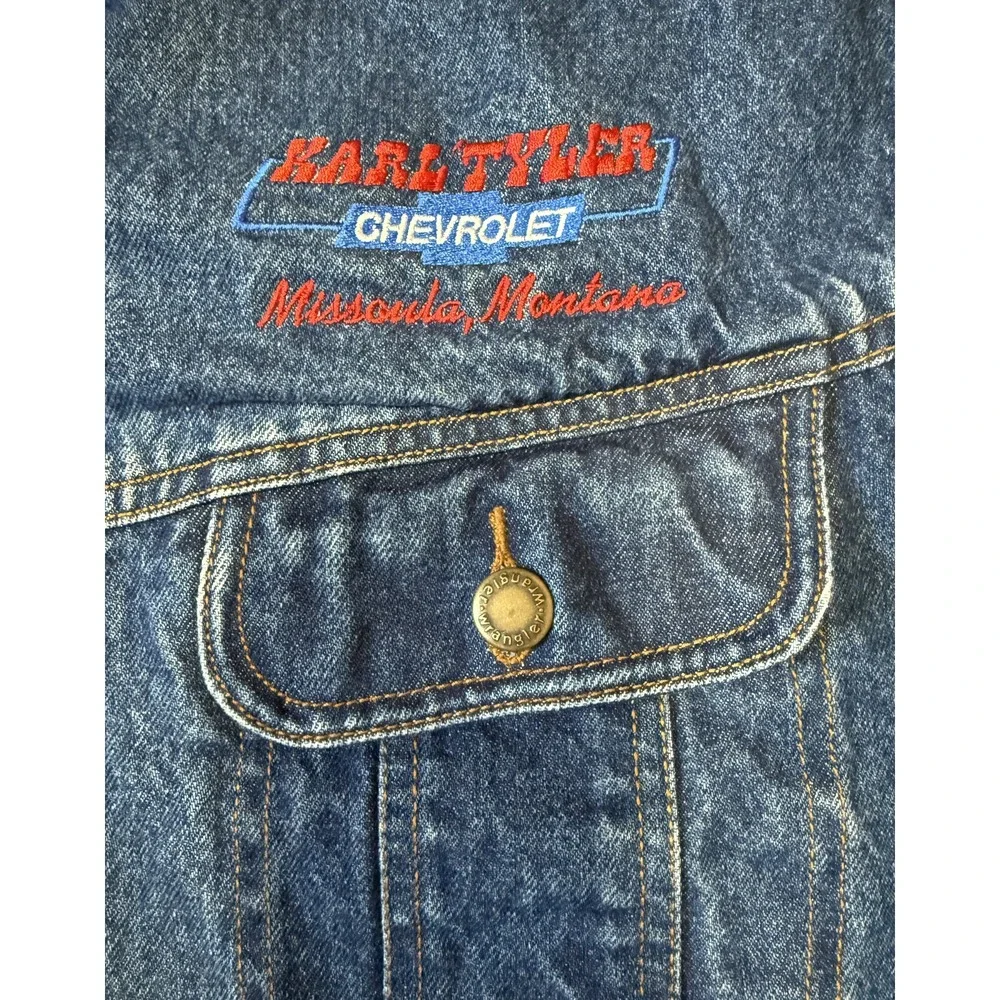 WRANGLER - Chevrolet  - Men's Denim Trucker Jean Jacket‎ - Size X-Large - XL*